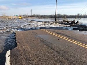 image of flooding in NE taken by CoreTech staff member