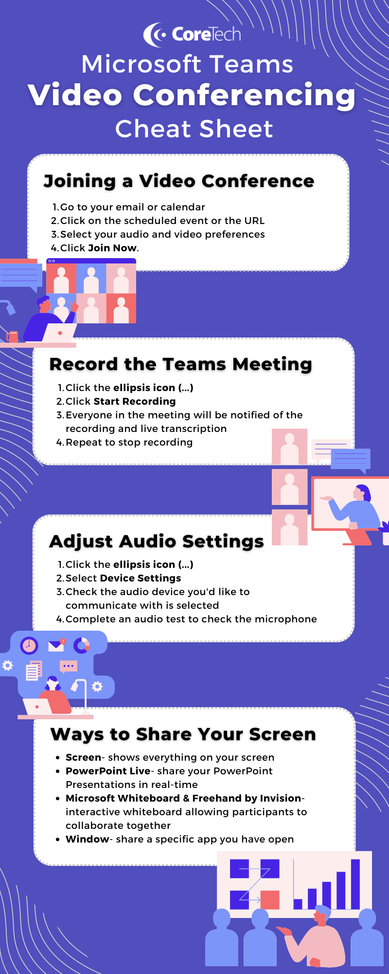 Microsoft Teams Video Conferencing Cheat Sheet