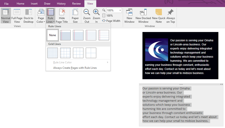 microsoft onenote and optical character recognition