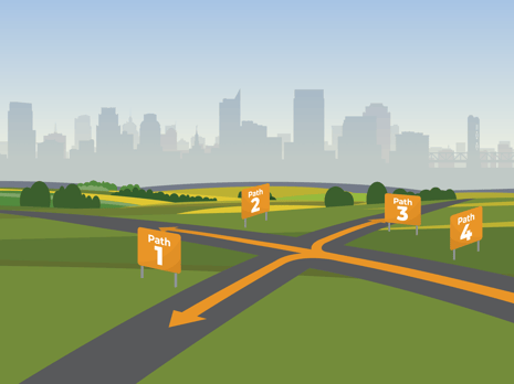 It's time to pick your path with your Toshiba phone system!