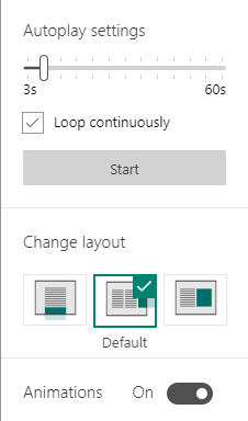 microsoft sway presentation layout