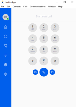 nextiva desktop app dial pad