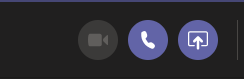 microsoft teams calling buttons