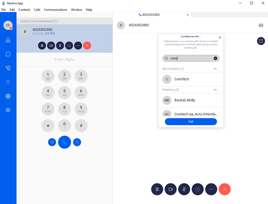 how to start a conference call on nextiva desktop app